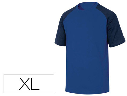 Camiseta de algodón color azul talla XL